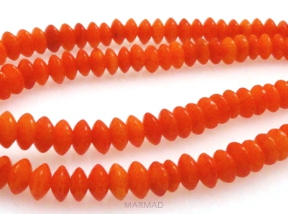 Koral  pomarańczowy - dyski 5x3mm