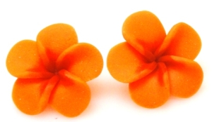 Handmade Polymer - kwiat 20mm - pomarańczowy