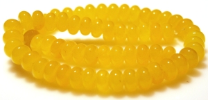 Agat żółty  - oponka 10x6mm