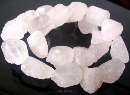 kwarc różowy surowy