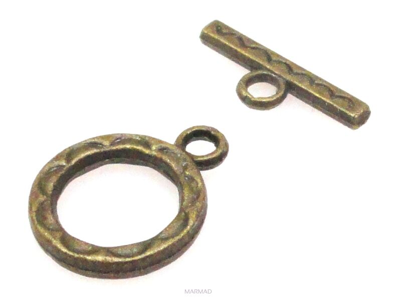 Zapięcie do korali - antyczny brąz