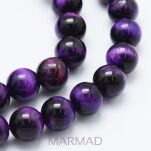 Tygrysie oko - fioletowe- 8mm - 2