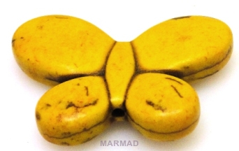 Howlit - motyl żółty 35x25mm