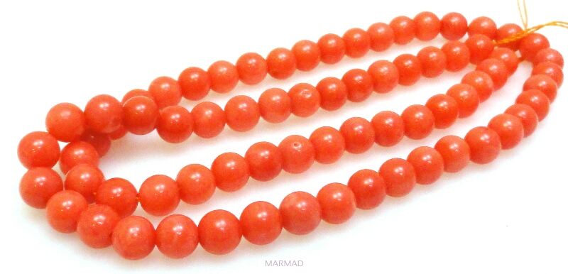 Koral pomarańczowy - kula 6mm
