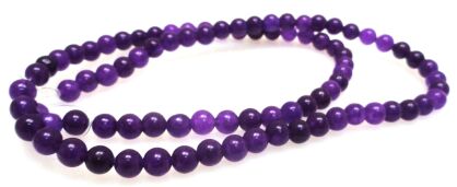 Jadeit - kula 4mm - kolor fioletowy