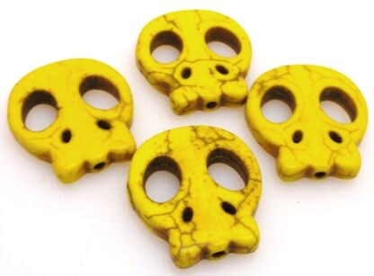 Howlit - czaszka 20x20mm - żółty