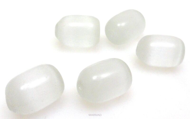 Uleksyt - oliwka 14x10mm - jasno szary