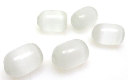 Kocie oko- uleksytowe - oliwka 14x10mm - jasno szary