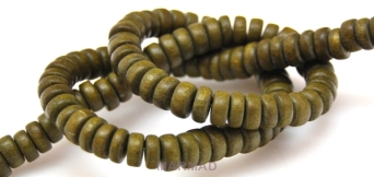 Kokos - talarki 8x3mm - khaki