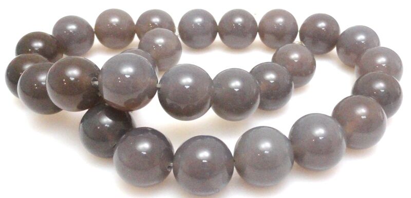 Agat szary - kula 14mm