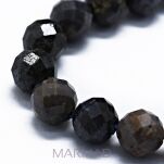 Szafir naturalny fasetowany - kula 6mm- wielobrawny - 3