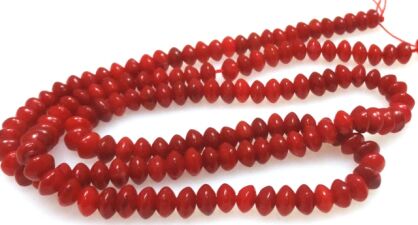 Koral czerwony - oponka 4x3mm