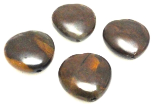 Jaspis - serce 18x18mm - zestaw 4 sztuki