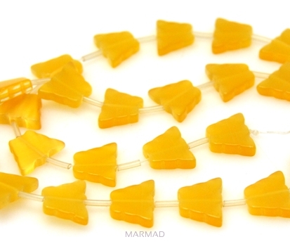 Uleksyt - motyl 12x10mm - żółty