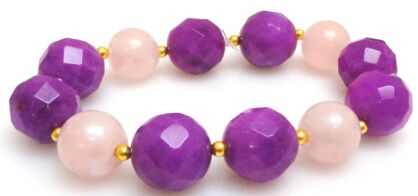 Bransoleta - jadeit kule 13mm i 12mm - 17cm Wyprzedaż