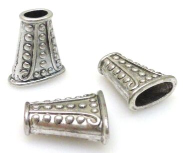 Element wykończeniowy - plaski stożek, czapeczka bali 18x16mm