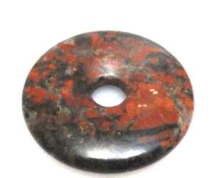 Jaspis - na zawieszkę - donut 30mm