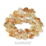 Cytryn naturalny fasetowany- serce - 2