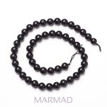 Turmalin czarny naturalny - kula 8mm, otwór 0,8mm - 3