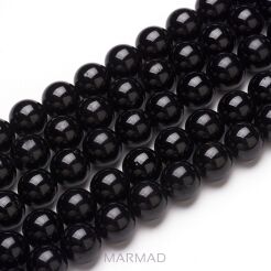 Turmalin czarny naturalny - kula 8mm, 0,8mm