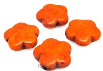 Howlit pomarańczowy- kwiatek 15mm