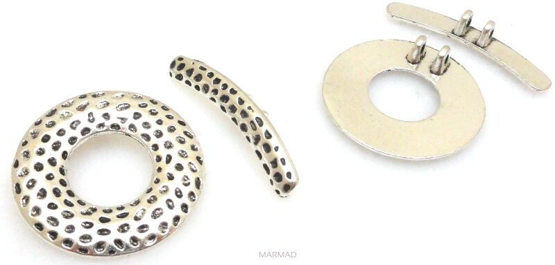 Zapięcie do korali kółko 25mm na dwie linki