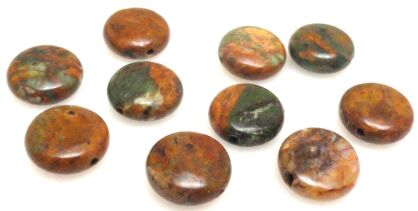 Jaspis Impresja - moneta 12mm