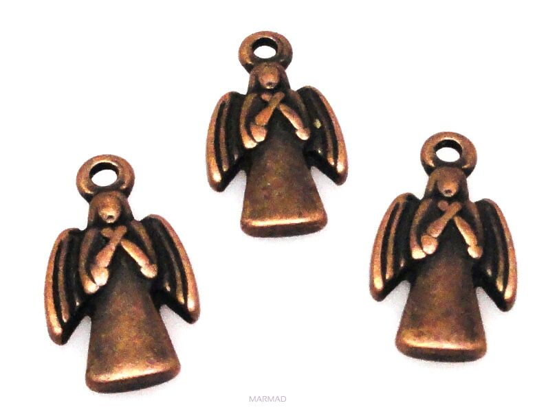 Aniołek - zawieszka 18x10mm- red copper