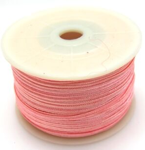 Sznurek do sutaszu - jasno różowy - 2 metry