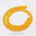 Jadeit Malezyjski- kula 8mm - żółty - 2