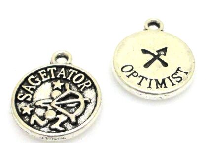 Zawieszka - znak zodiaku Strzelec - moneta 14x12mm