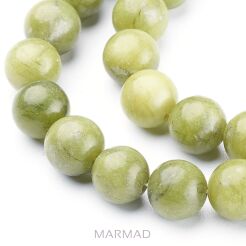 Jadeit naturalny - kula 8mm- zielono-oliwkowy