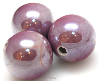 Ceramika opalizująca fioletowa - kula 30mm