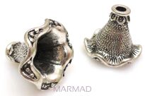 Czapeczki bali na korale - konwalia 17x19mm