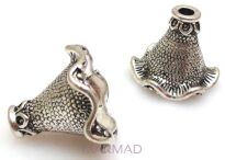 Czapeczki bali na korale - konwalia 17x19mm