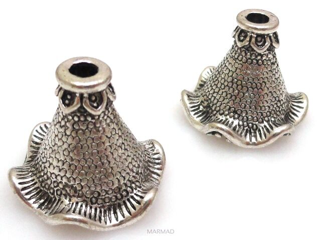 Czapeczki bali na korale - konwalia 17x19mm