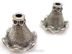 Czapeczki bali na korale - konwalia 17x19mm