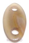 Agat - na wisior, klamra owal 60x29mm - dwa otwory