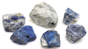 Lapis lazuli surowy - zestaw 6 bryłek