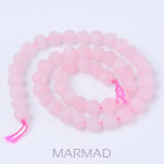 Kwarc różowy matowy - kula 8mm