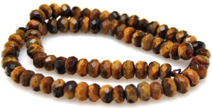 Tygrysie oko fasetowane - oponka 8x4mm