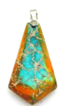 Zawieszka - jaspis cesarski grot 45x15mm