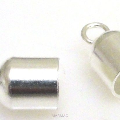 Końcówki do rzemieni 6mm - srebro 925 - 1 para