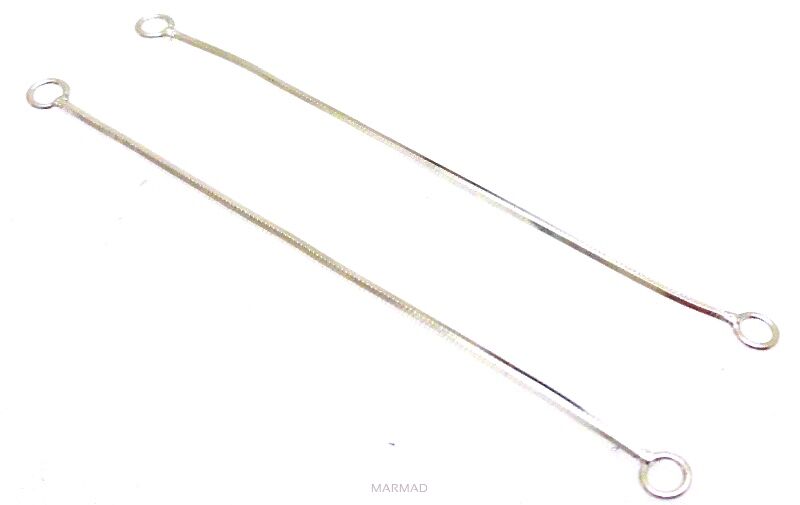 Żmijka 2 kółka 5,5 cm. - srebro 925 - podstawa kolczyka