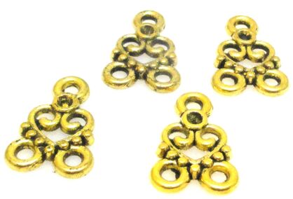 Łącznik, konektor, Baza filigranowa na wisior, kolczyki 15x10mm