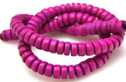 Kokos - talarki 8x3mm - różowy