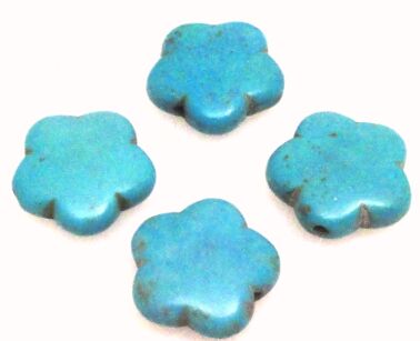 Howlit turkusowy- kwiatek 15mm
