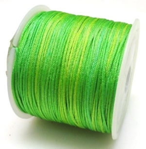 Sznurek bawełniany satynowy 0,8mm - jasno zielony