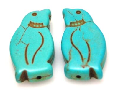 Howlit - pingwin 30x17mm - turkusowy