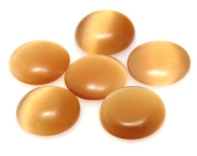 Kaboszon - uleksyt moneta 12mm - jasno brązowy